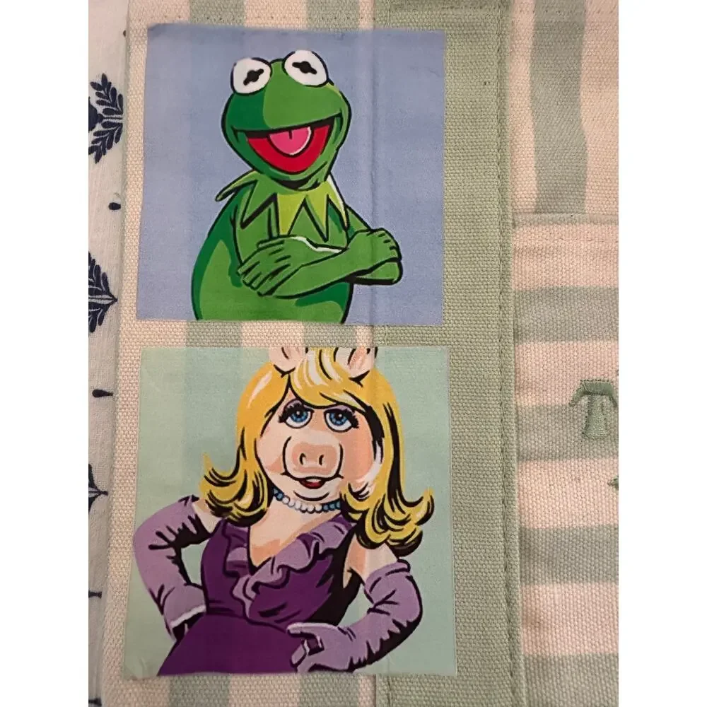 Disney Muppets Striped  Custom Made Trader Joes Mini Tote